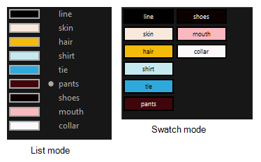 Harmony 25 Advanced Documentation: Changing the Colour Display Mode