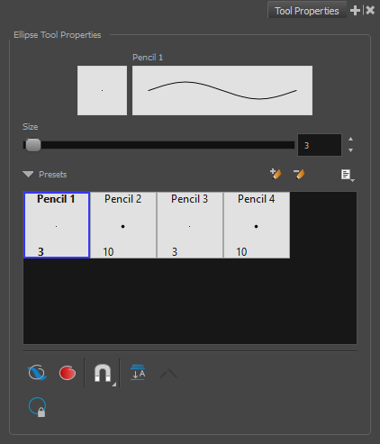 Shape Tool Properties View - Rectangle