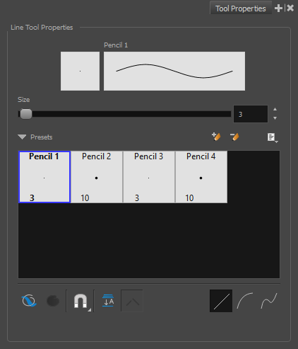 Shape Tool Properties View - Rectangle