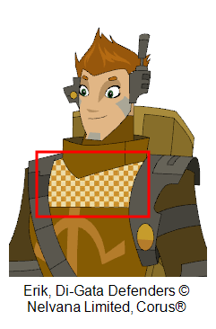 Select texture zone to modify