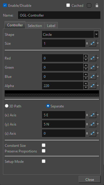 Harmony 25 Premium Documentation: OGL-Controller Node