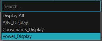 Harmony 25 Premium Documentation: Port Names Toolbar
