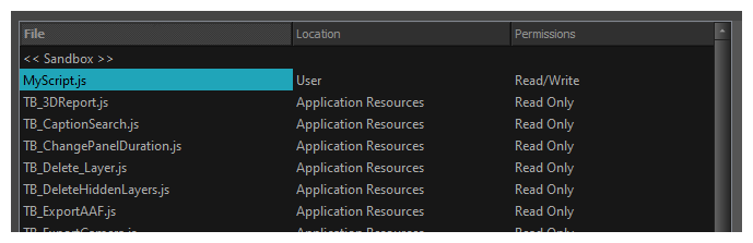 New Script File