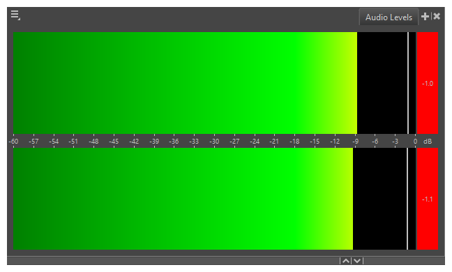 Storyboard Pro 25 Online Help: Audio Levels View