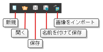 ファイルツールバー